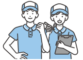 男女の作業員